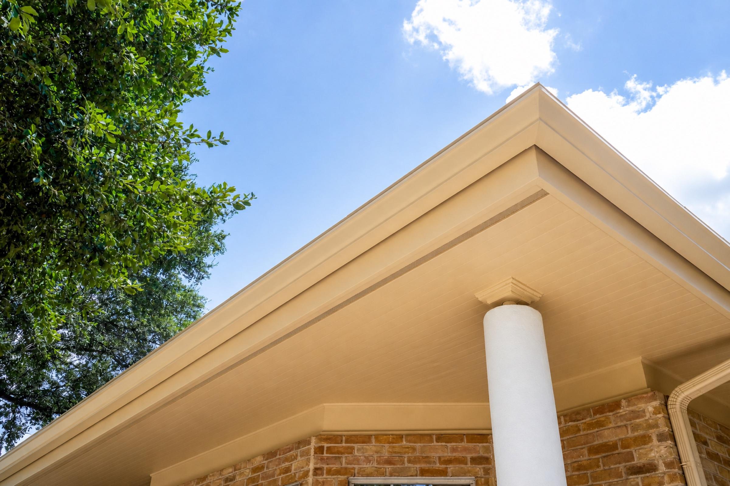 Finished exterior entry corner and trim