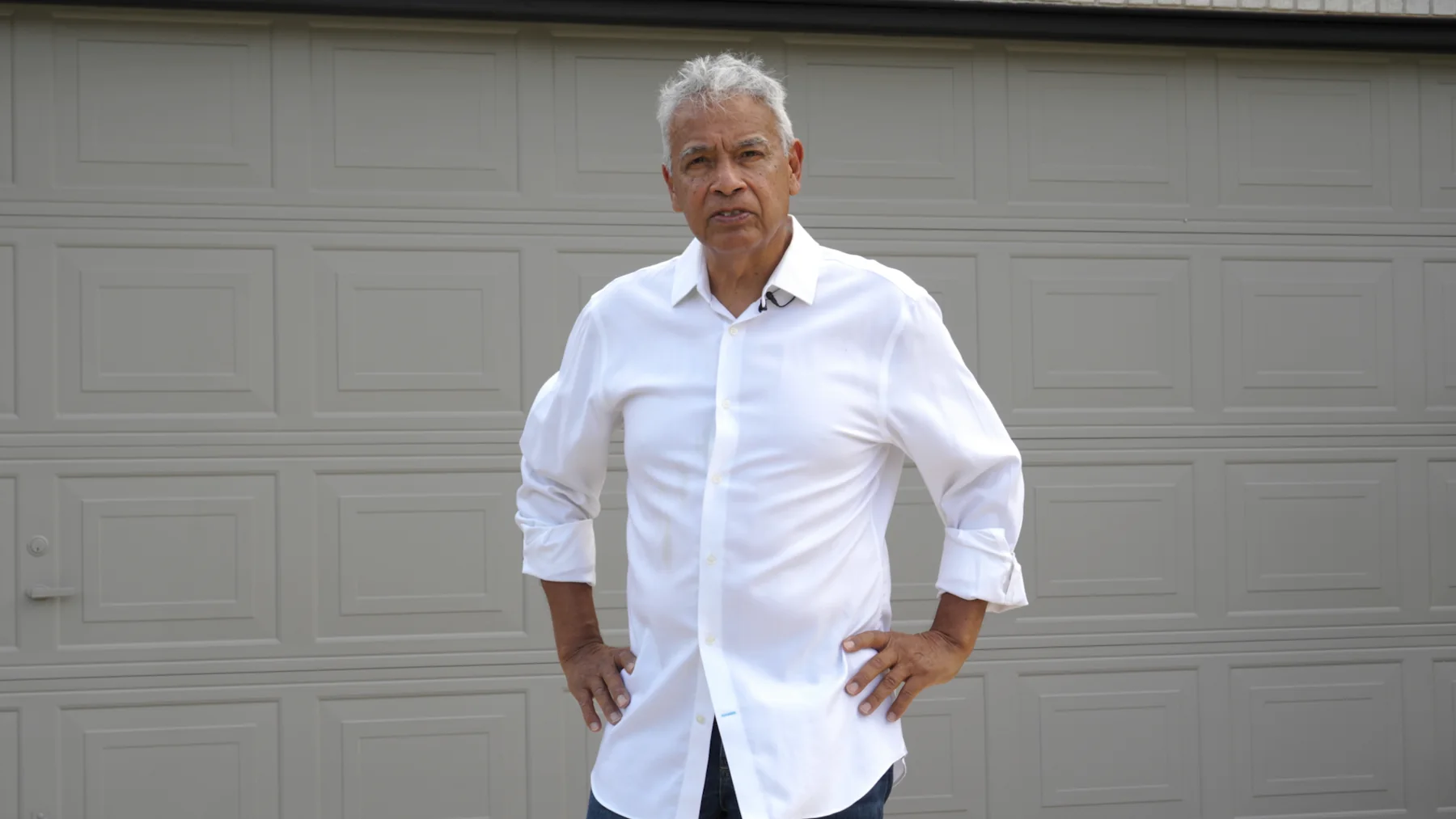 Michael Ramirez outside a San Antonio home